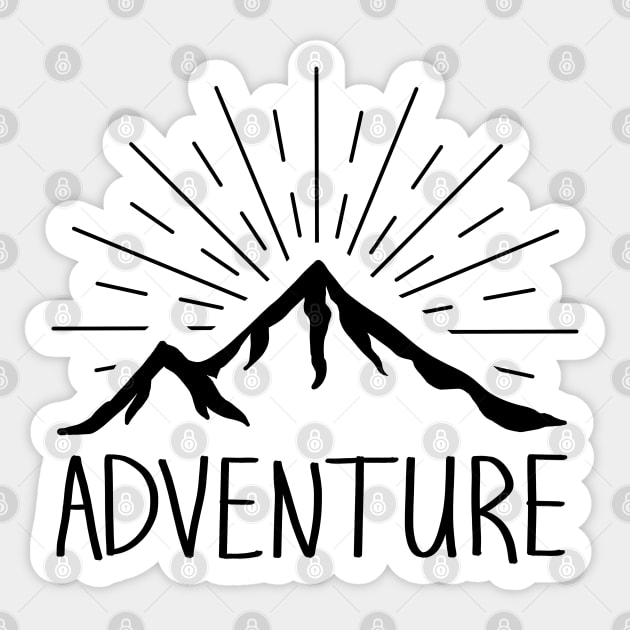 Adventure Sticker by sparkling-in-silence